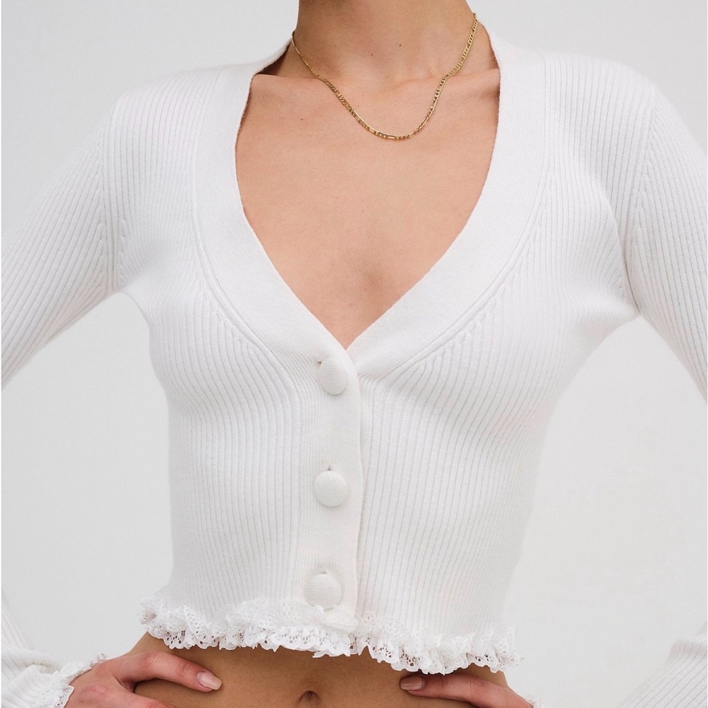 For Love & Lemons Ribbed Cardigan - Picture 2 of 10